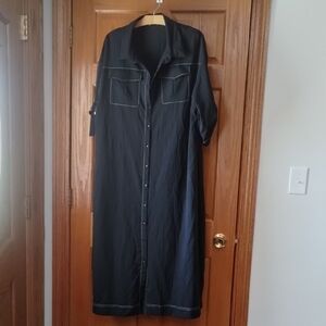 Elegant Black Midi Dress